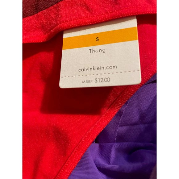 Calvin Klein Set of 2 Thongs & 1 Hipster SMALL (15-EX) - Picture 7 of 7